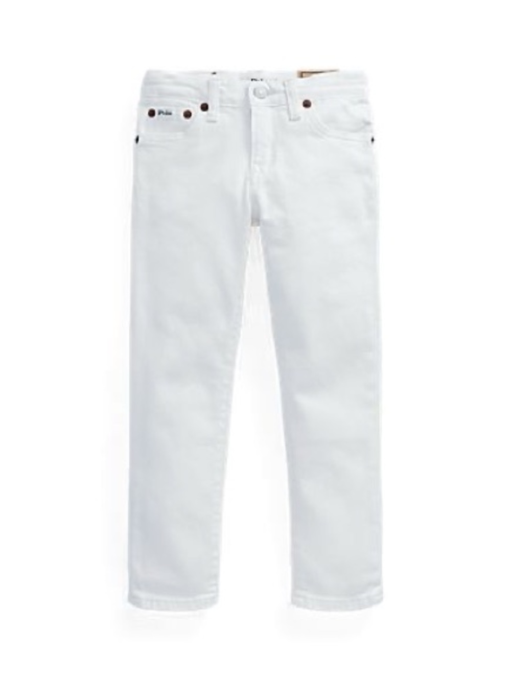 Ralph Lauren Kids White Slim Straight Jeans